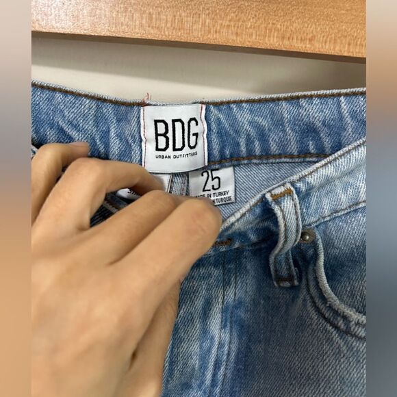 Urban Outfitters BDG Slim Straight Ripped Light Wash Jeans - Picture 9 of 15